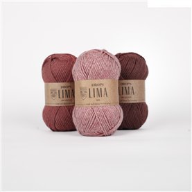 Włóczka Drops Lima Uni Colour 9023 maroon