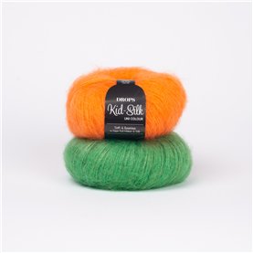 Włóczka Drops Kid-Silk 49 electric orange