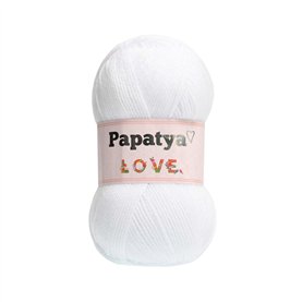 Włóczka Papatya Love kol. 1000 (500g) Biały