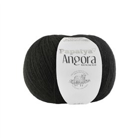 Włóczka Papatya Angora 600g - kol. 2000 Czarny