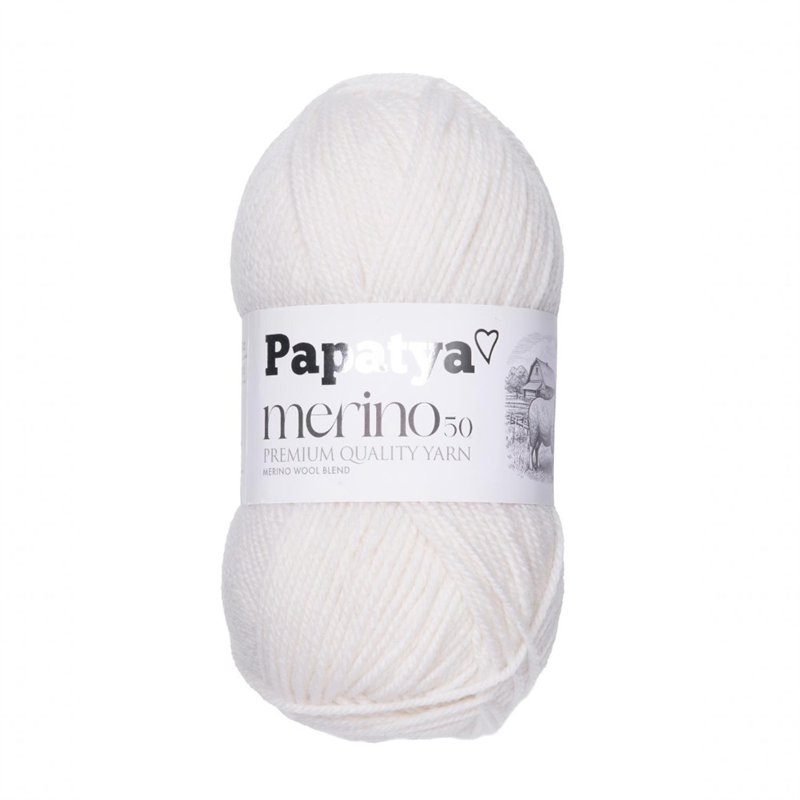 Włóczka Papatya Merino 50 kol. 1000 - 500 g