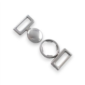 Klamra metalowa keska srebrna 40mm x 20mm