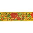 Taśma żakardowa róża 48x110 - 5mb - żółta