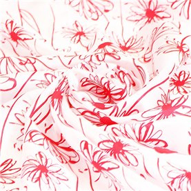 Podszewka drukowana  xp 385 white red