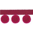 Taśma z pomponami PA-40 kol. 314 magenta (10mb)