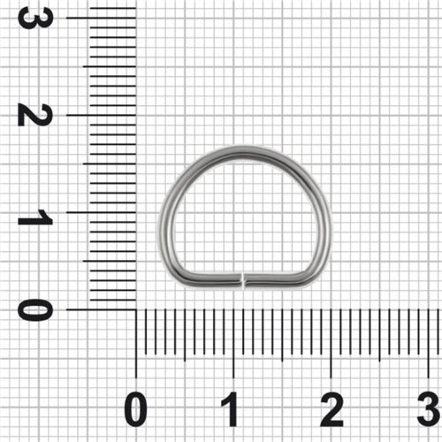 Półkółko srebrne P12/12/2 mm