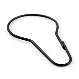 Agrafki ozdobne do firan 80x45 mm czarne