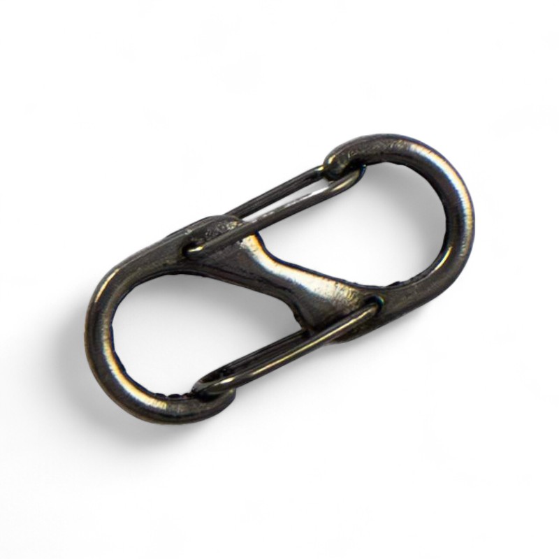 Karabińczyk metalowy KLT-023 32 mm kol. czarny