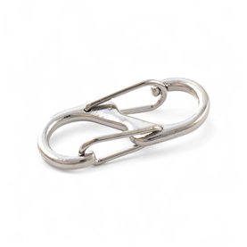 Karabińczyk metalowy KLT-023 32 mm kol. srebrny