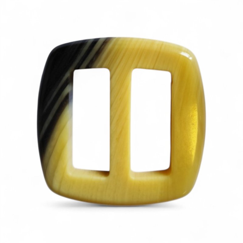 Klamra plastikowa 4 cm beżowy melanż
