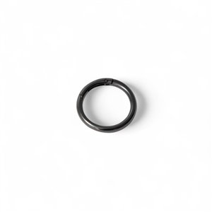 Kółko metalowe karabińczyk 48 mm czarny 2 szt.
