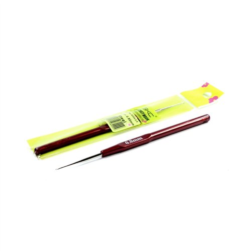 Szydełko stalowe z plastikową rączką 0,80mm x 14cm