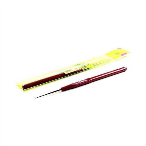 Szydełko stalowe z plastikową rączką 1,25mm x 14cm