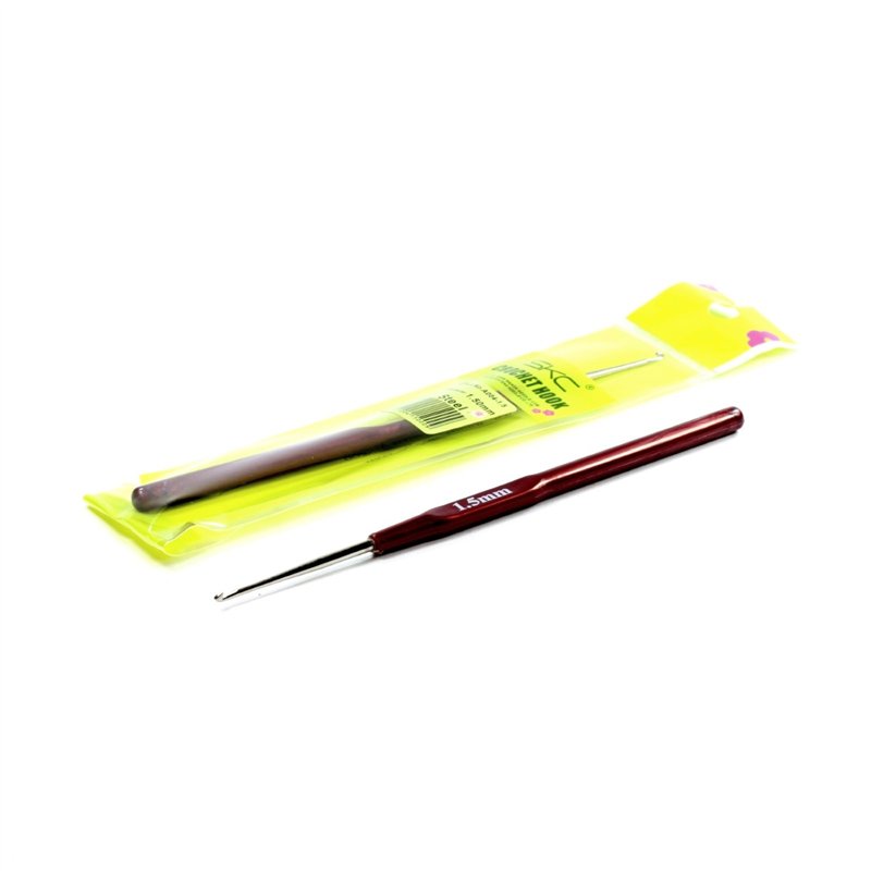 Szydełko stalowe z plastikową rączką 1,50mm x 14cm