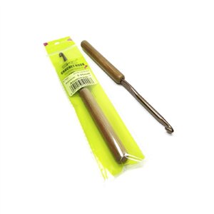 Szydełko aluminiowe z bambusową rączką 5,00mm x 17cm